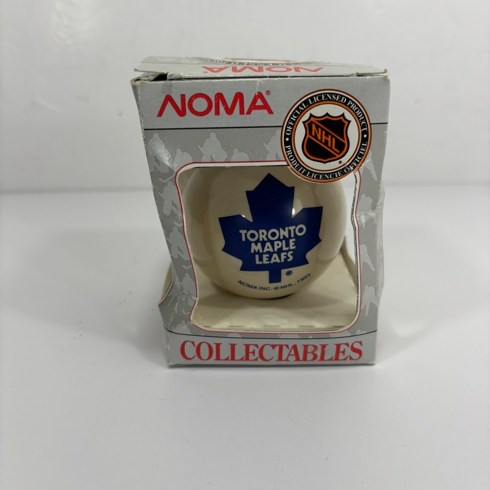 Noma Collectables Toronto Maple Leafs 1993 Christmas Ornament, NEW IN BOX